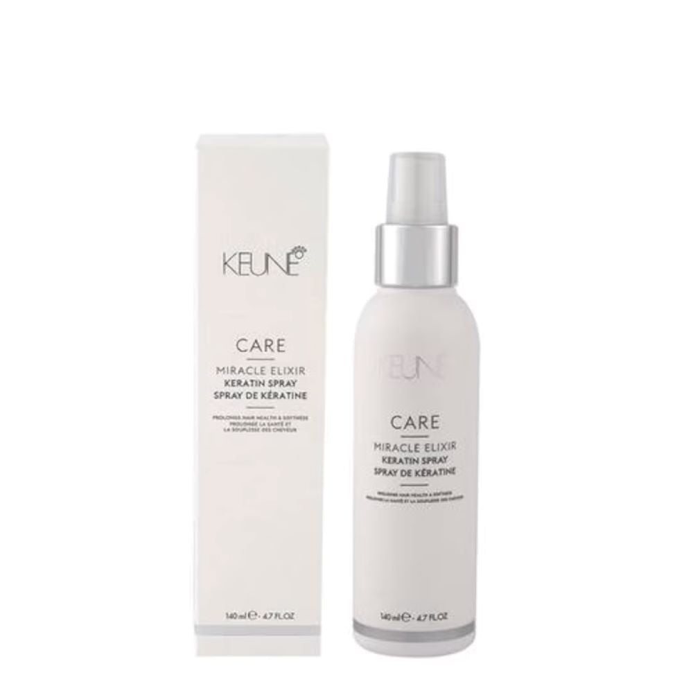 Tratament spray cu keratina pentru repararea firului de par Keune Miracle Elixir Keratin, 140 ml